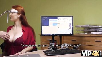 VIP4K. Redhead Isabella Lui with huge hooters has sex